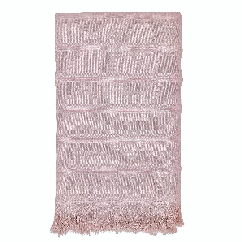 EcoGlow Aegean Turkish Towel – Handwoven Cotton Bath Towel DC-SLATE + SALT