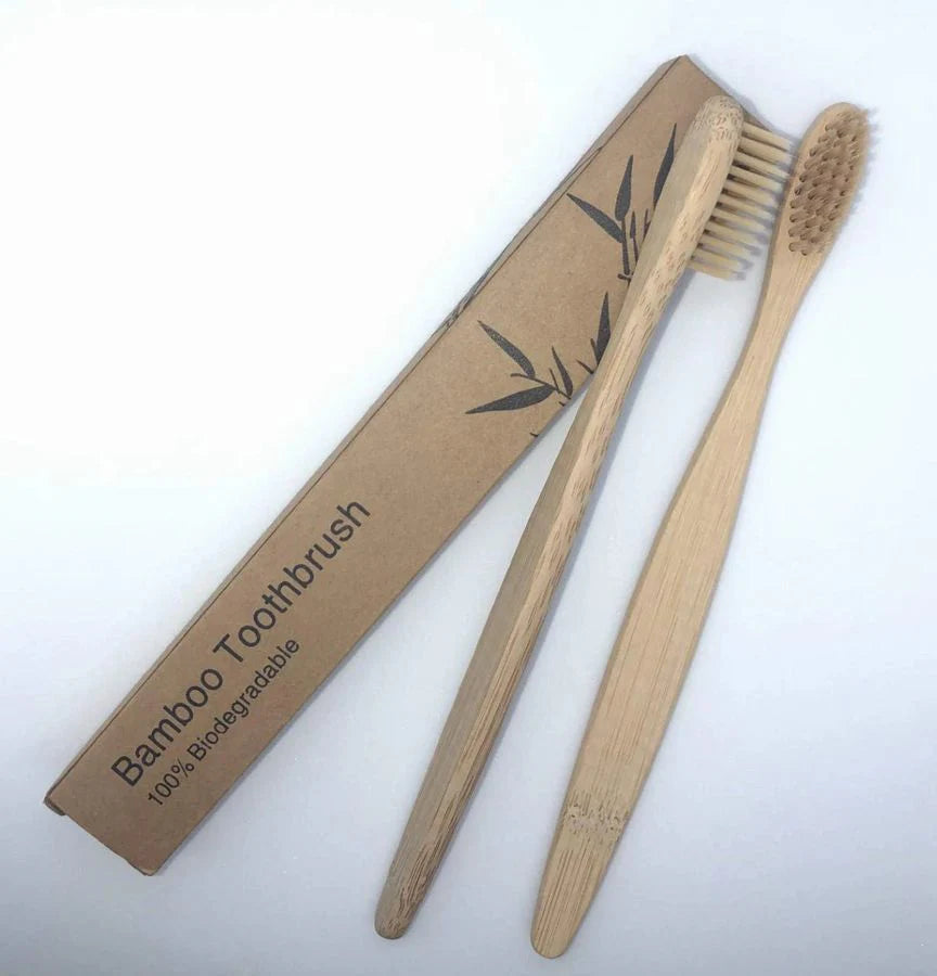 Zero-Waste Bamboo Bathroom Essentials Set – 6-Piece Eco-Friendly Kit with Brushes, Comb, Soap Dish & Toothbrush