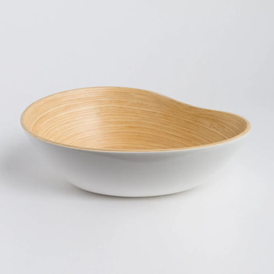 EcoGlow Bamboo Serving Bowl – Minimalist & Sustainable Tableware DC-Bibol