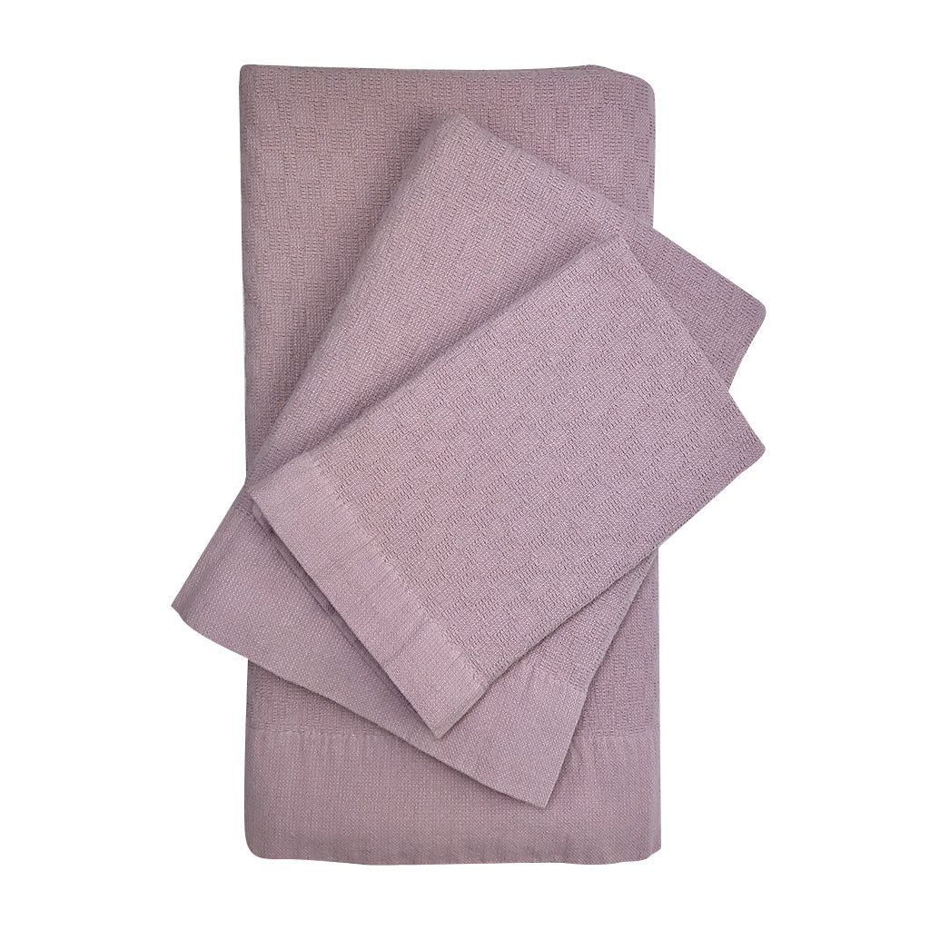 EcoGlow Turkish Cotton Towel Set – 3-Pack Bath & Hand Towels DC-SLATE + SALT