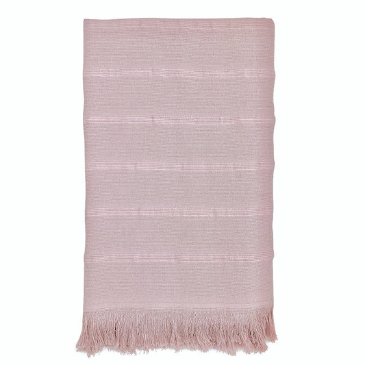 EcoGlow Aegean Turkish Towel – Handwoven Cotton Bath Towel DC-SLATE + SALT