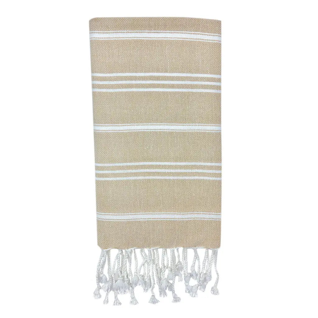 EcoGlow Classic Turkish Hand Towel – Premium Cotton Weave (Set of 2) DC-SLATE + SALT