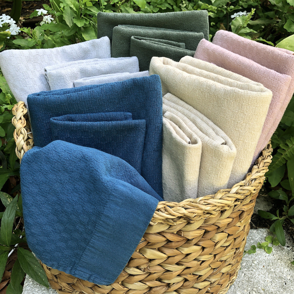 EcoGlow Turkish Cotton Towel Set – 3-Pack Bath & Hand Towels DC-SLATE + SALT